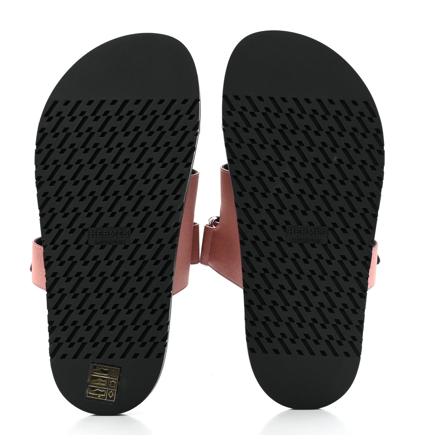 Satin Crepe Chypre Sandals 36 Bois De Rose