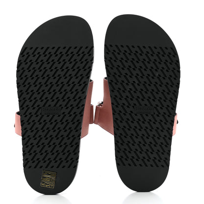 Hermes Satin Crepe Chypre Sandals 36 Bois De Rose 6 of 11