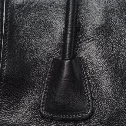 Prada Glace Calf Twin Pocket Tote Black 11 of 11