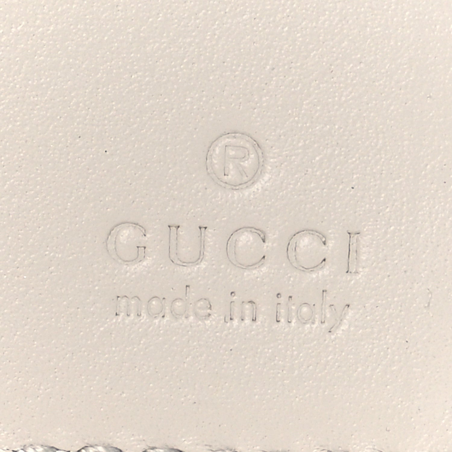 Gucci Guccissima Mirror Effect Card Holder Silver 7 of 8