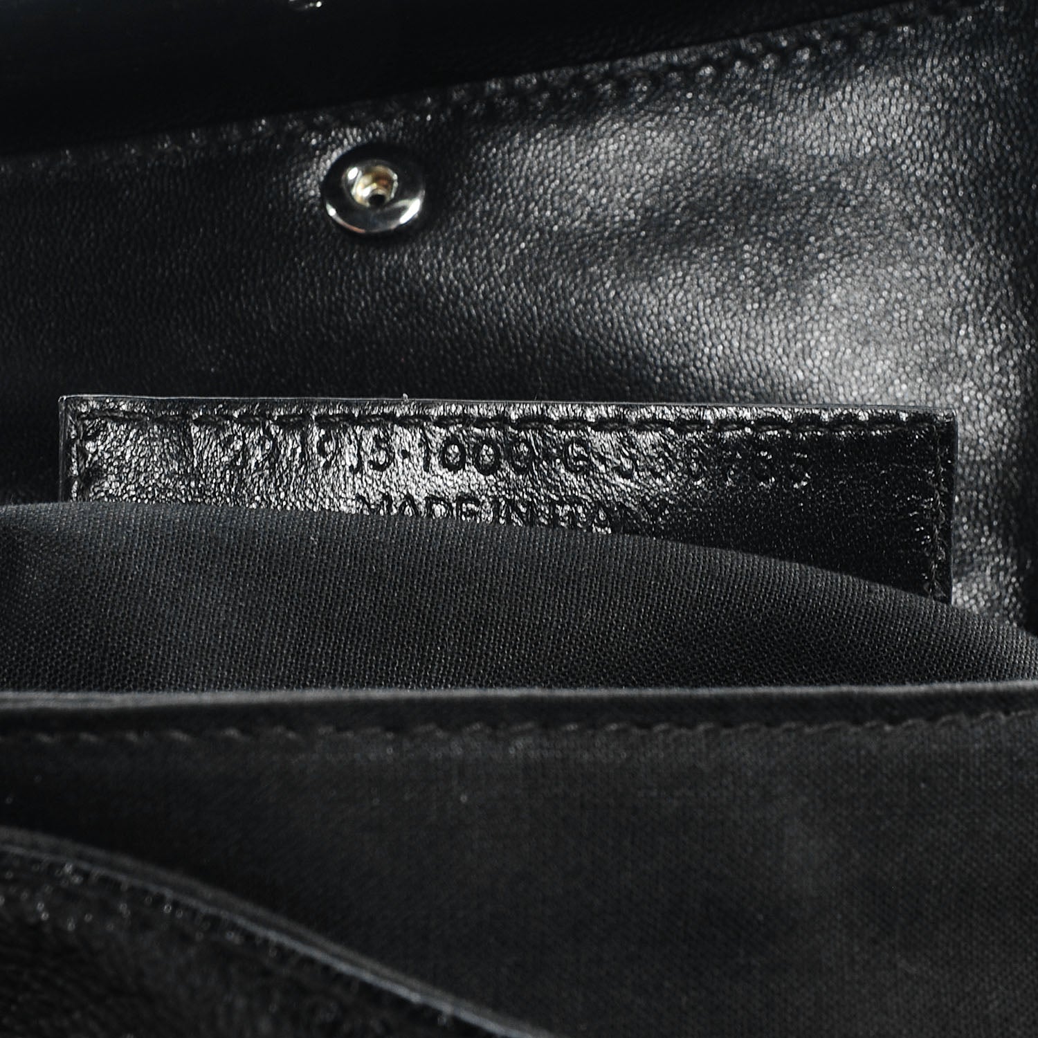 Balenciaga Chevre Metallic Edge Classic Hardware Envelope Clutch Black 6 of 7