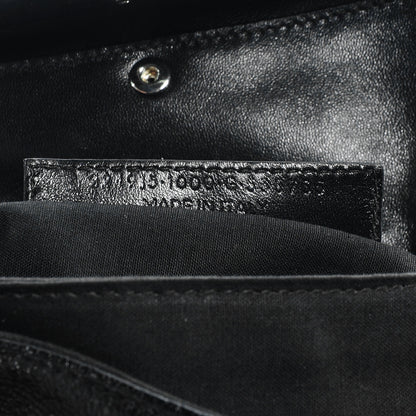 Balenciaga Chevre Metallic Edge Classic Hardware Envelope Clutch Black 6 of 7