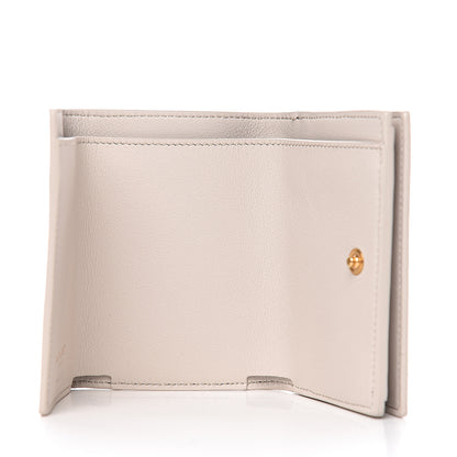 Saint Laurent Smooth Calfskin Monogram Tiny Line Wallet White 5 of 7