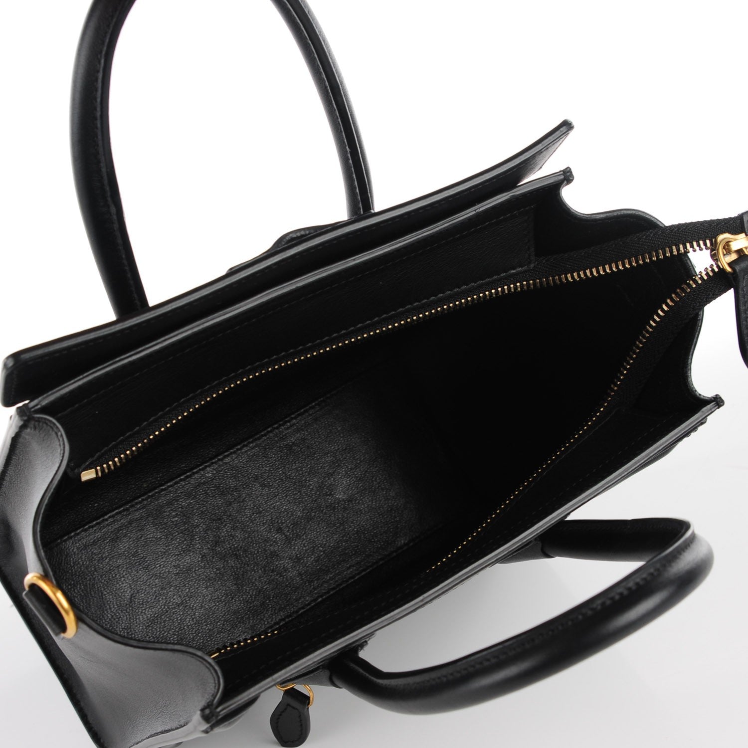 Celine Smooth Calfskin Nano Luggage Black 7 of 8