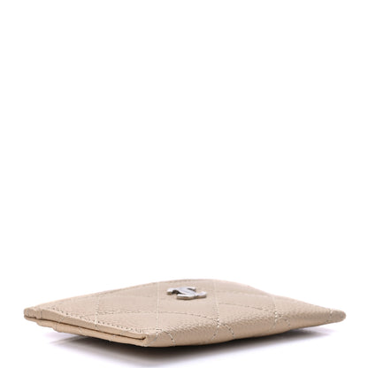 Chanel Caviar Quilted Card Holder Dark Beige 3 of 12