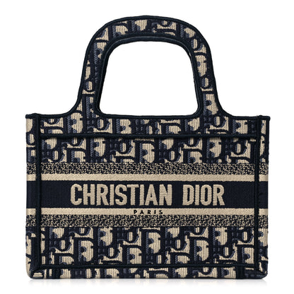 Christian Dior Oblique Mini Book Tote Blue Multicolor 1 of 10