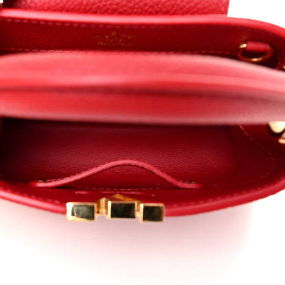 Louis Vuitton Taurillon Mini Capucines Scarlet 5 of 10