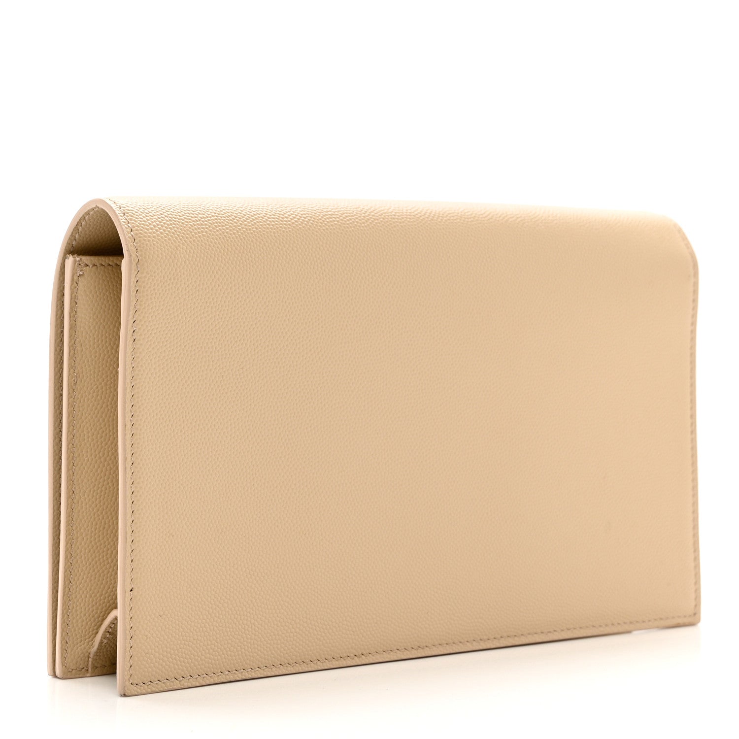 Saint Laurent Grain De Poudre Classic Kate Monogram Clutch Nude Powder 3 of 7