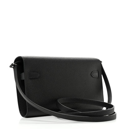 Hermes Epsom Kelly Wallet To Go Black 3 of 10