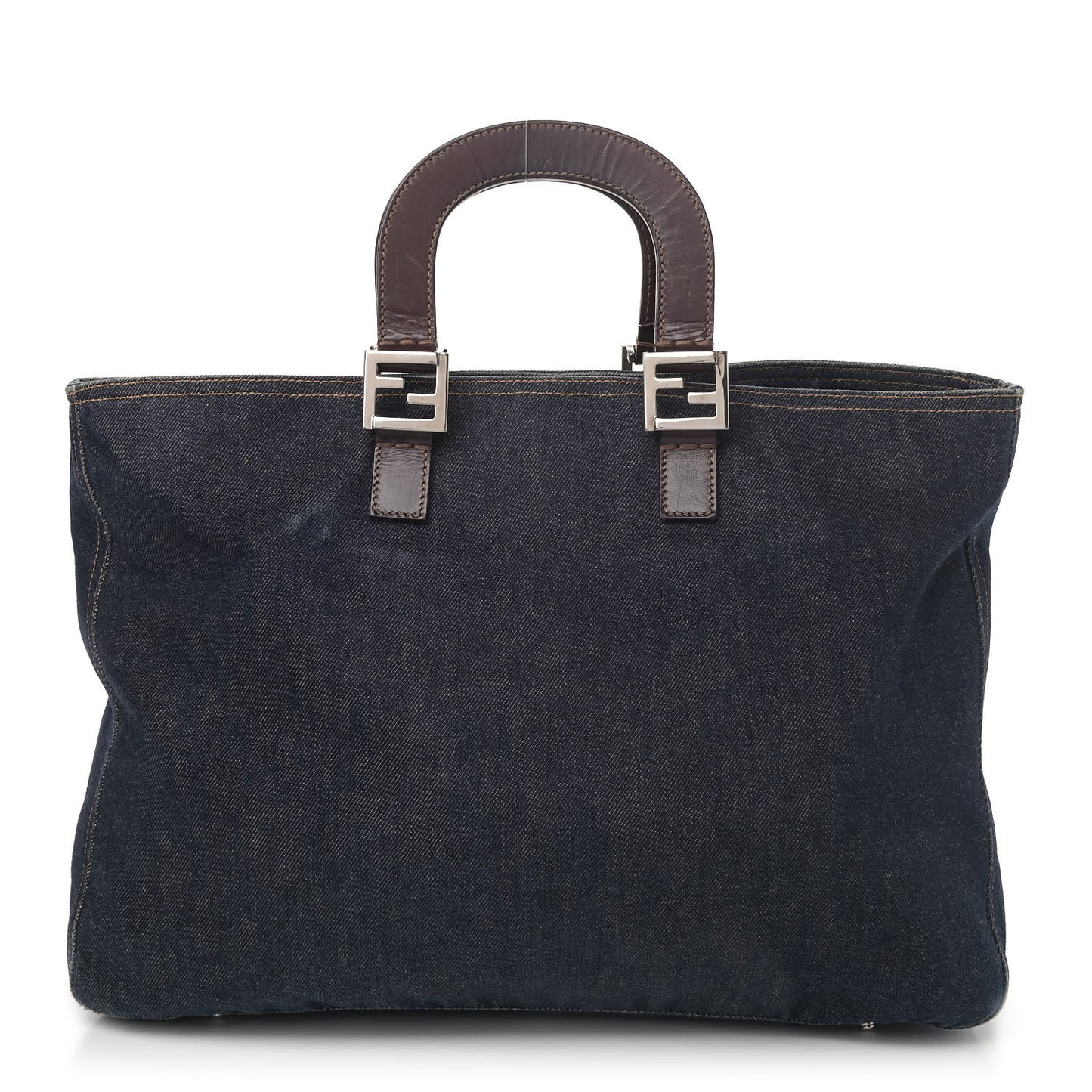 Denim Large FF Tote Blue