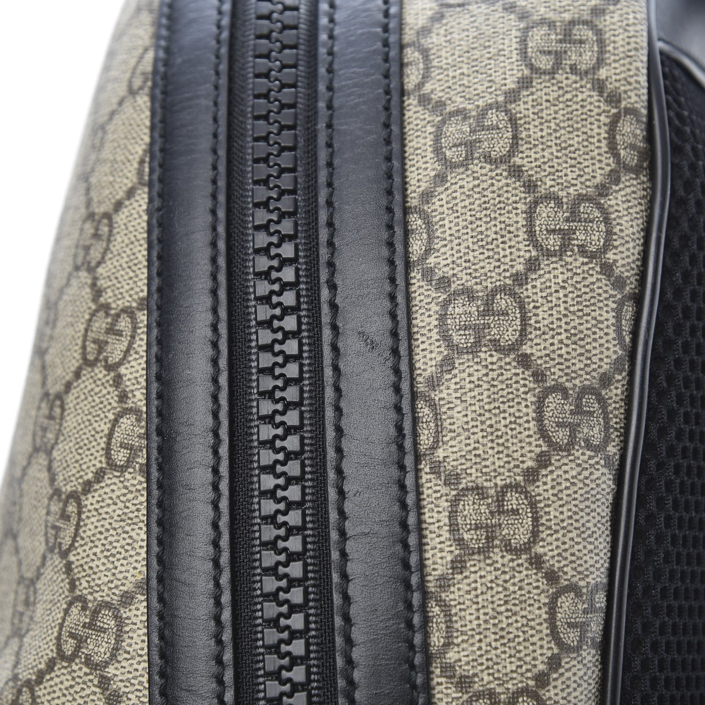 GG Supreme Monogram Medium Backpack Black