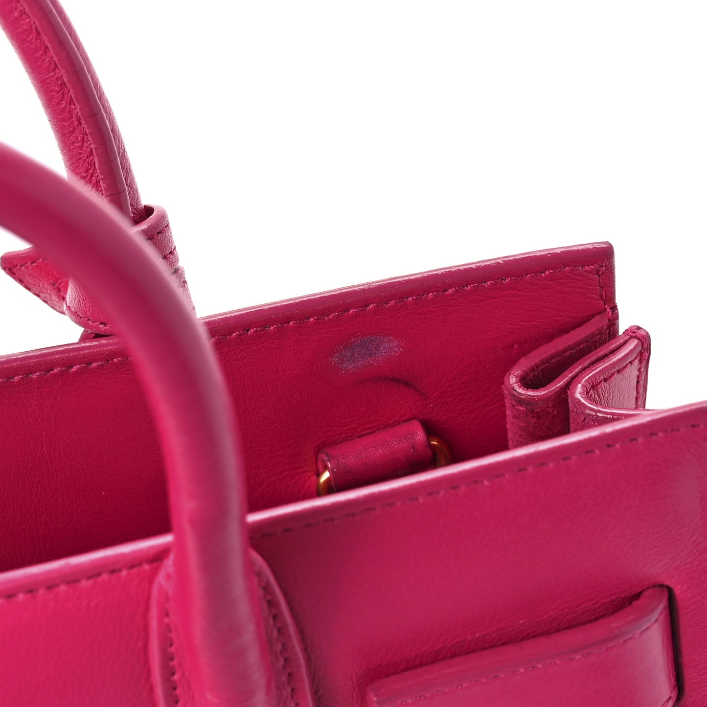 Calfskin Nano Sac De Jour Bubblegum