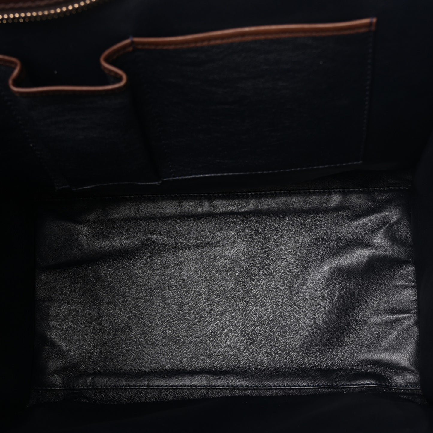 Smooth Calfskin Mini Tri-Color Luggage Navy