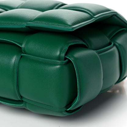 Bottega Veneta Lambskin Maxi Intreccio Padded Chain Cassette Crossbody Bag Racing Green 11 of 13