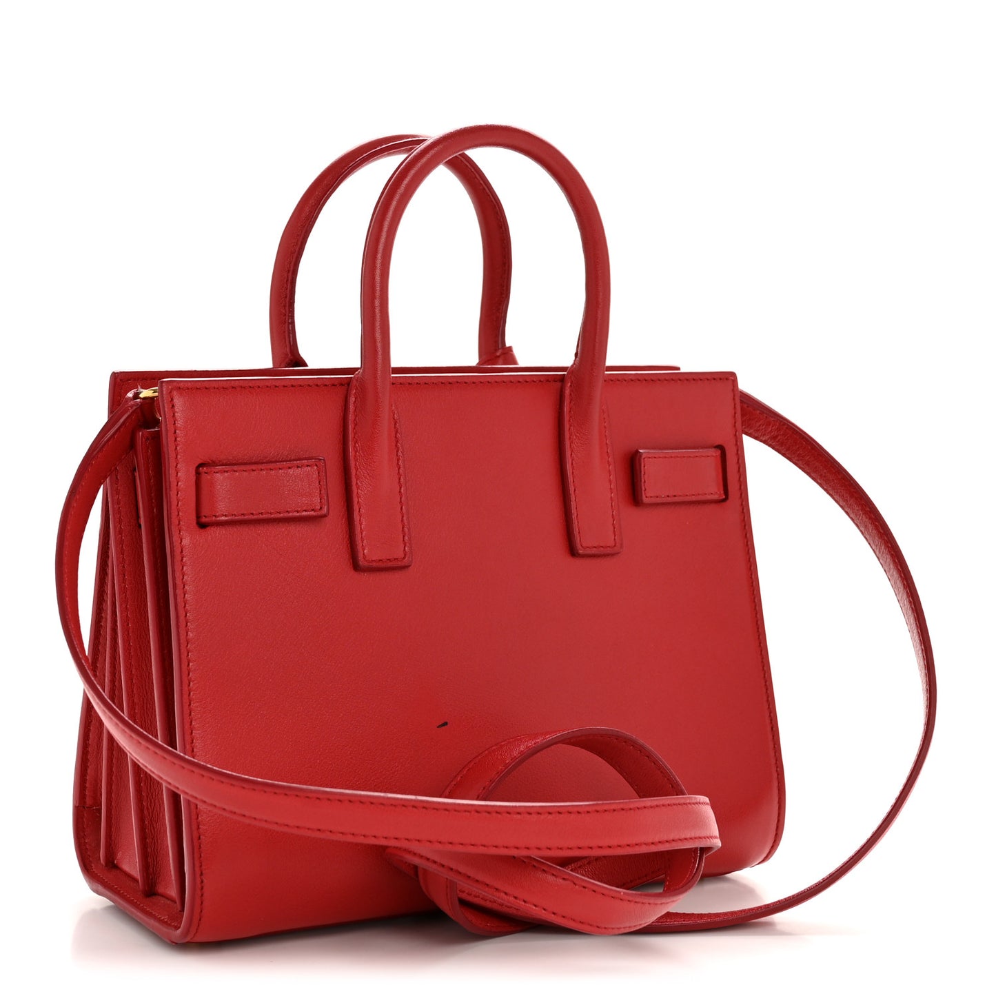 Calfskin Nano Sac De Jour Lipstick Red