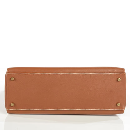 Hermes Courchevel Kelly Retourne 35 Gold 22 of 25