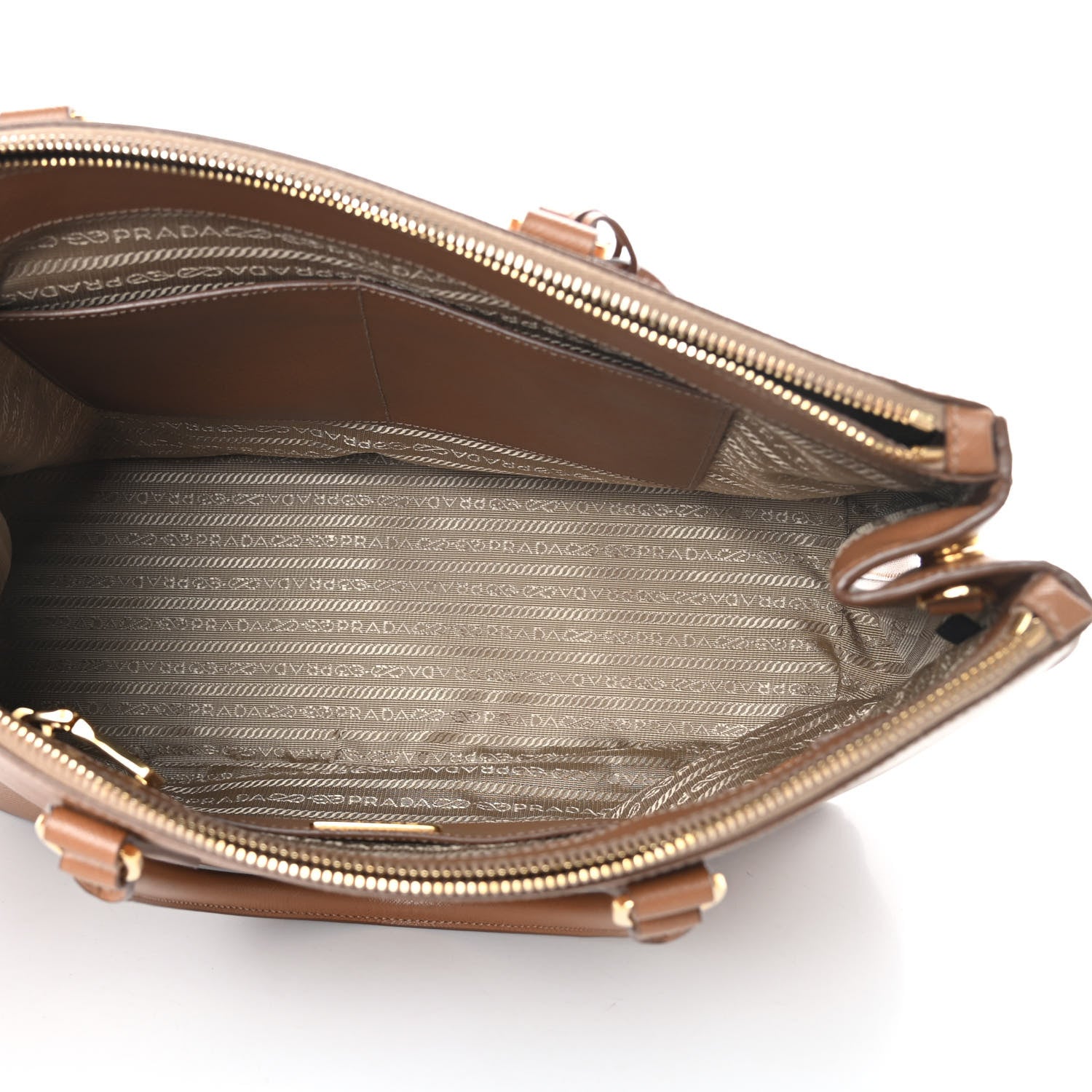 Prada Saffiano Medium Galleria Double Zip Tote Caramel 6 of 18