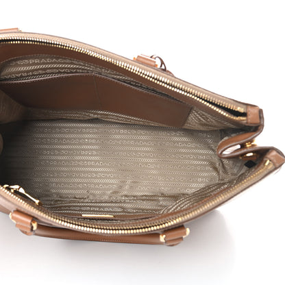 Prada Saffiano Medium Galleria Double Zip Tote Caramel 6 of 18