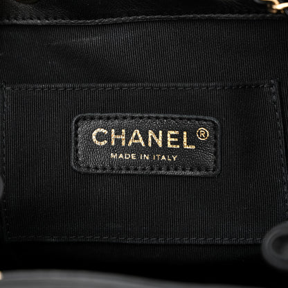 Chanel Lambskin Quilted Small Duma Drawstring Backpack Black 6 of 12