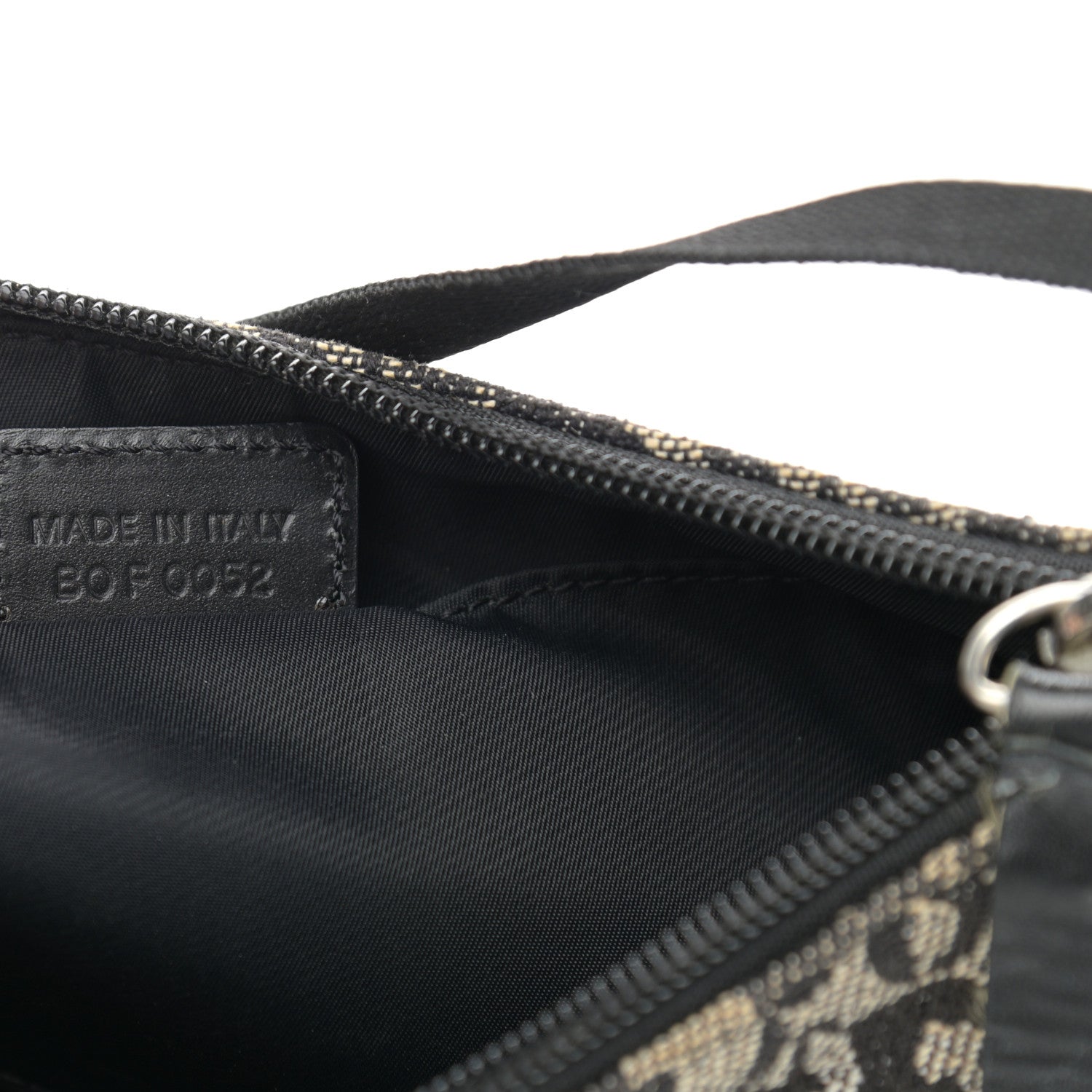 Christian Dior Monogram Shoulder Bag Pochette Black 7 of 13