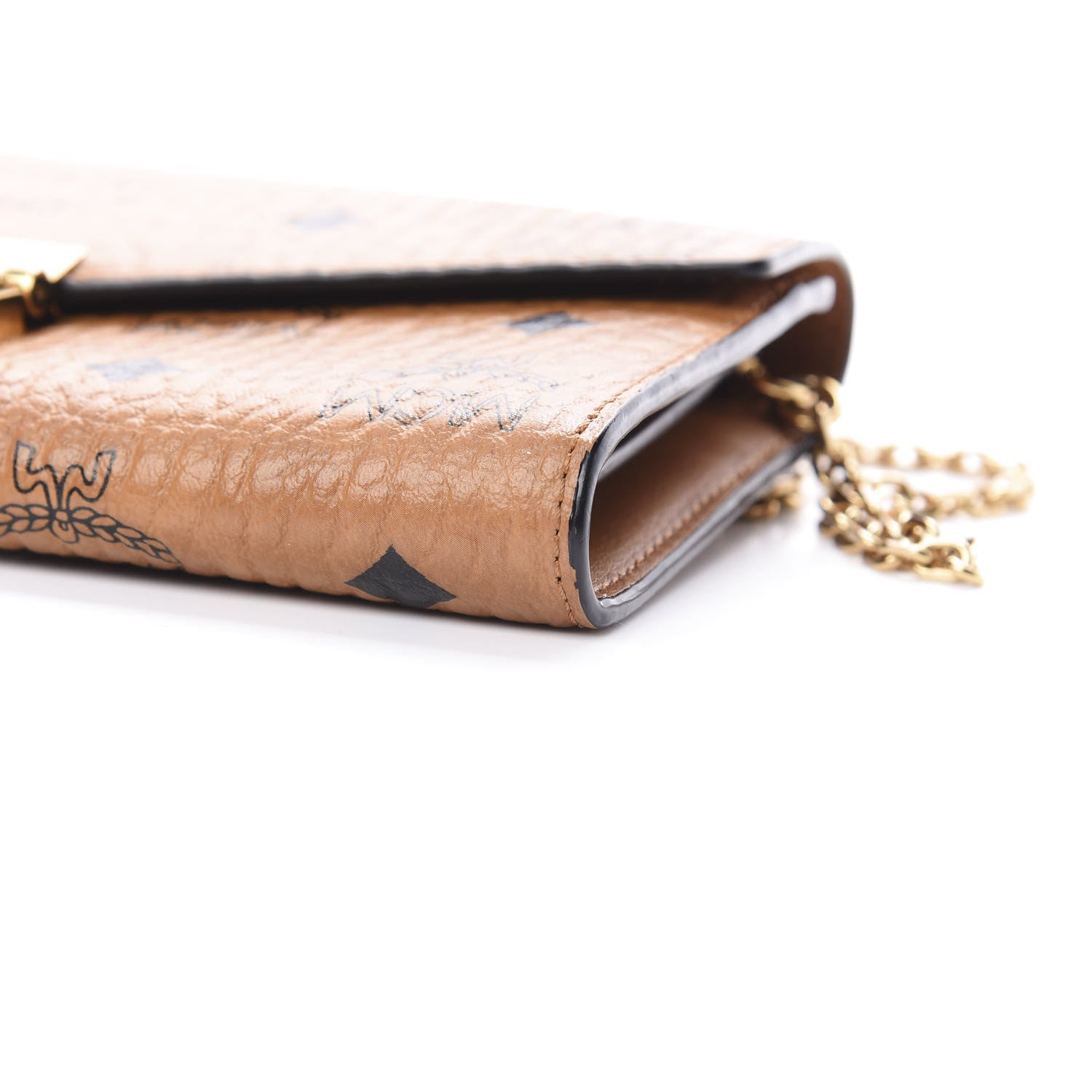 MCM Visetos Large Patricia Wallet On Chain Cognac 11 of 13