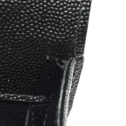 Saint Laurent Grain De Poudre Textured Mixed Matelasse Triquilt Small Monogram Satchel Black 9 of 10