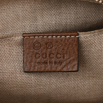 Gucci Monogram Mini Bree Messenger Bag Beige Tabacco 6 of 11