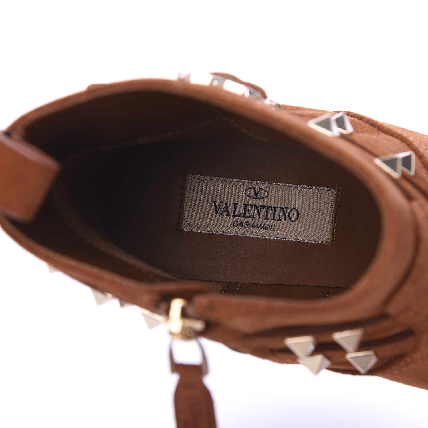 Valentino Garavani Suede Rockstud Double Buckle 50mm Cowboy Ankle Boots 38 Selleria 7 of 8