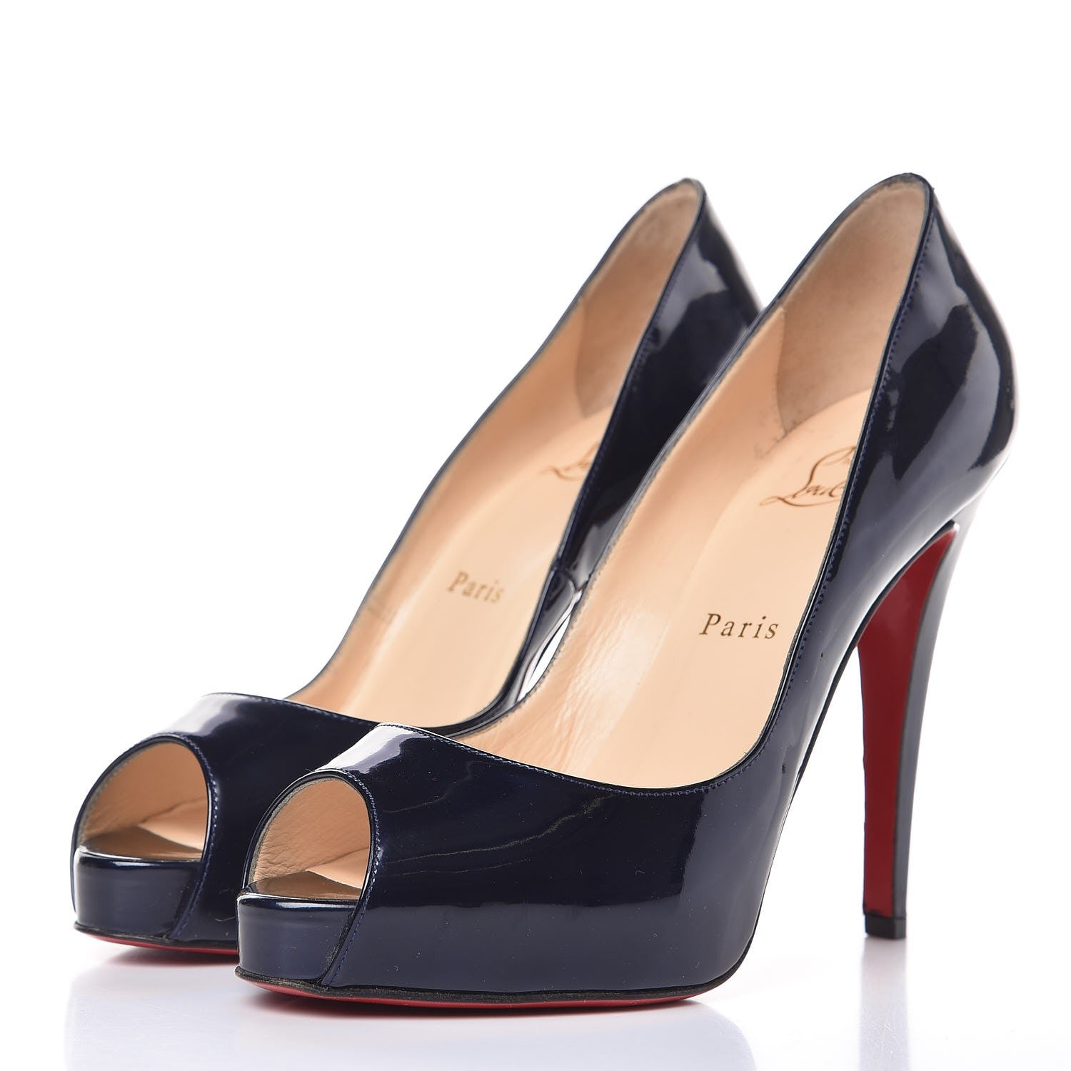 Christian Louboutin Patent Very Prive 120 Pumps 37.5 Night 3 of 8
