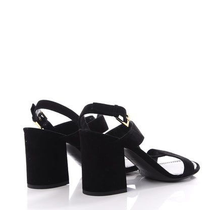 Louis Vuitton Suede Bahiana Sandals 39 Black 4 of 10