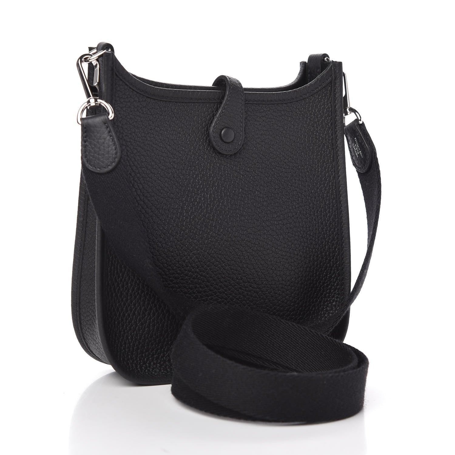 Hermes Taurillon Clemence Evelyne TPM Black 3 of 9