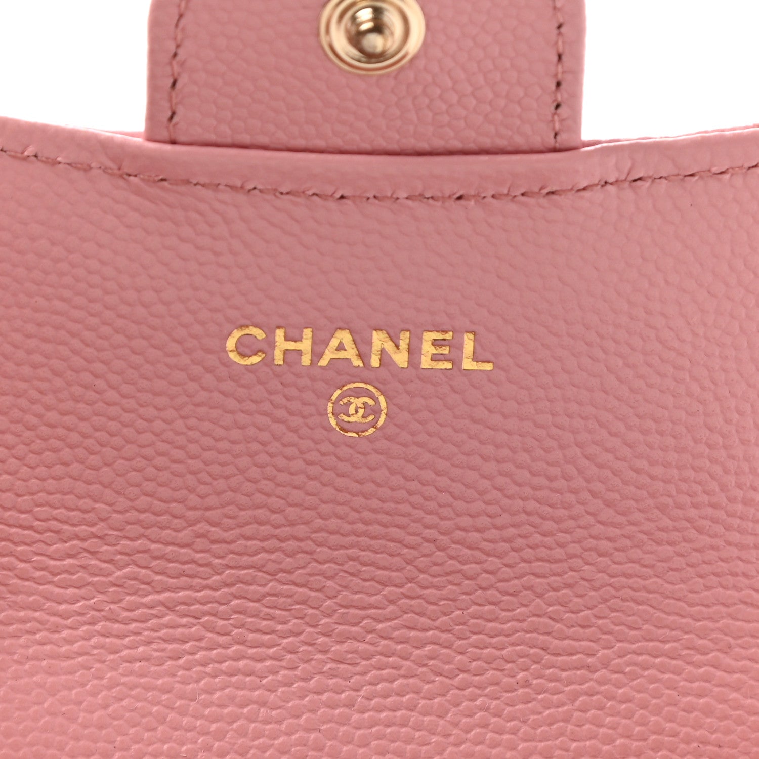 Chanel Caviar Quilted Flap Card Holder Wallet Light Pink 6 of 8