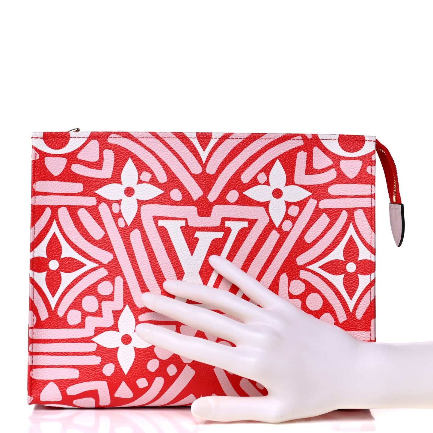 Monogram Giant Crafty Pochette Toiletry 26 Rouge Rose Creme