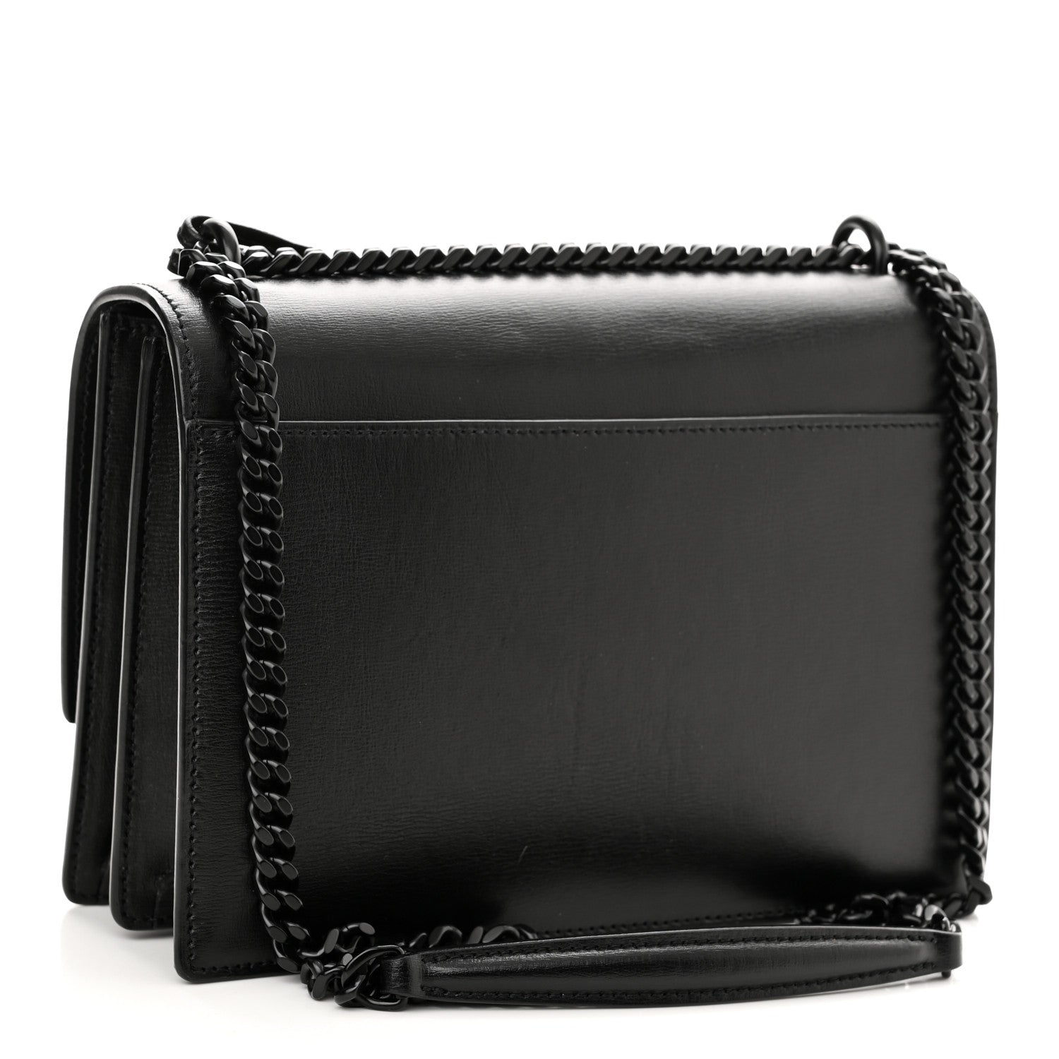 Saint Laurent Calfskin Medium Monogram Monochrome Sunset Black 3 of 11