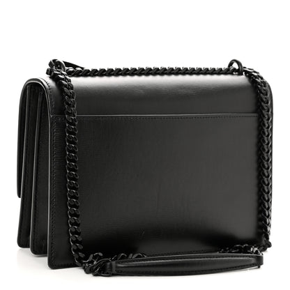 Saint Laurent Calfskin Medium Monogram Monochrome Sunset Black 3 of 11