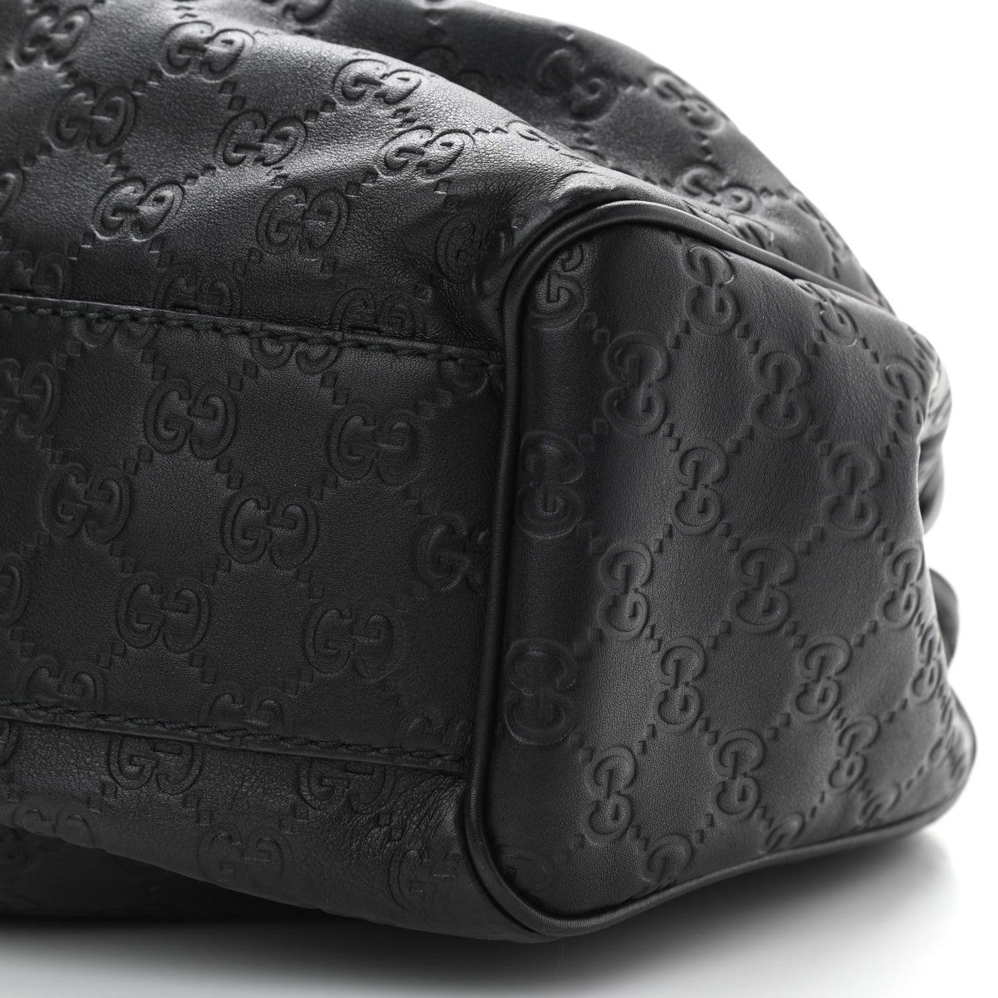 Guccissima Medium Sukey Tote Black