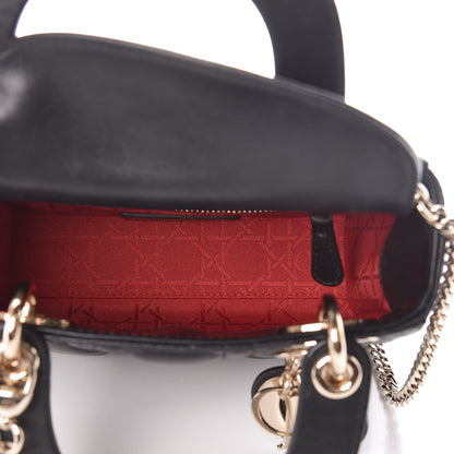 Christian Dior Lambskin Cannage Mini Lady Dior Black 5 of 11