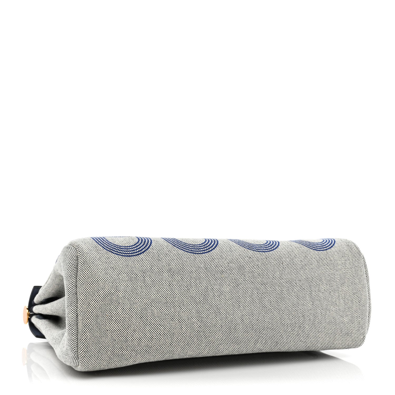 Hermes H Plume Canvas Vache Hunter Circuit 24 Herbag Zip Retourne 31 Bleu Royal Bleu Indigo Ecru 3 of 8