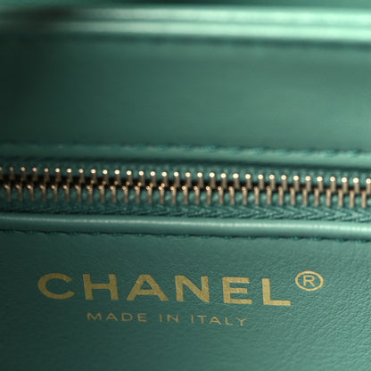 Chanel Lambskin Quilted Small Trendy CC Flap Dual Handle Bag Dark Green 6 of 8