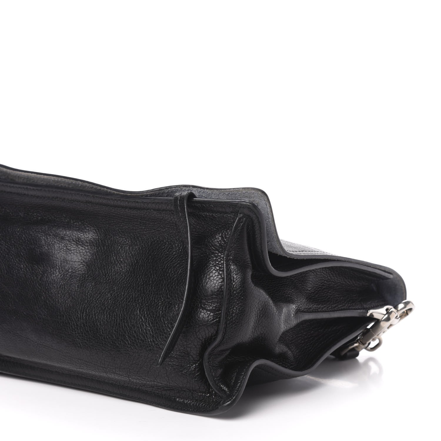 Prada Glace Calf Etiquette Flap Black Astrale 15 of 16