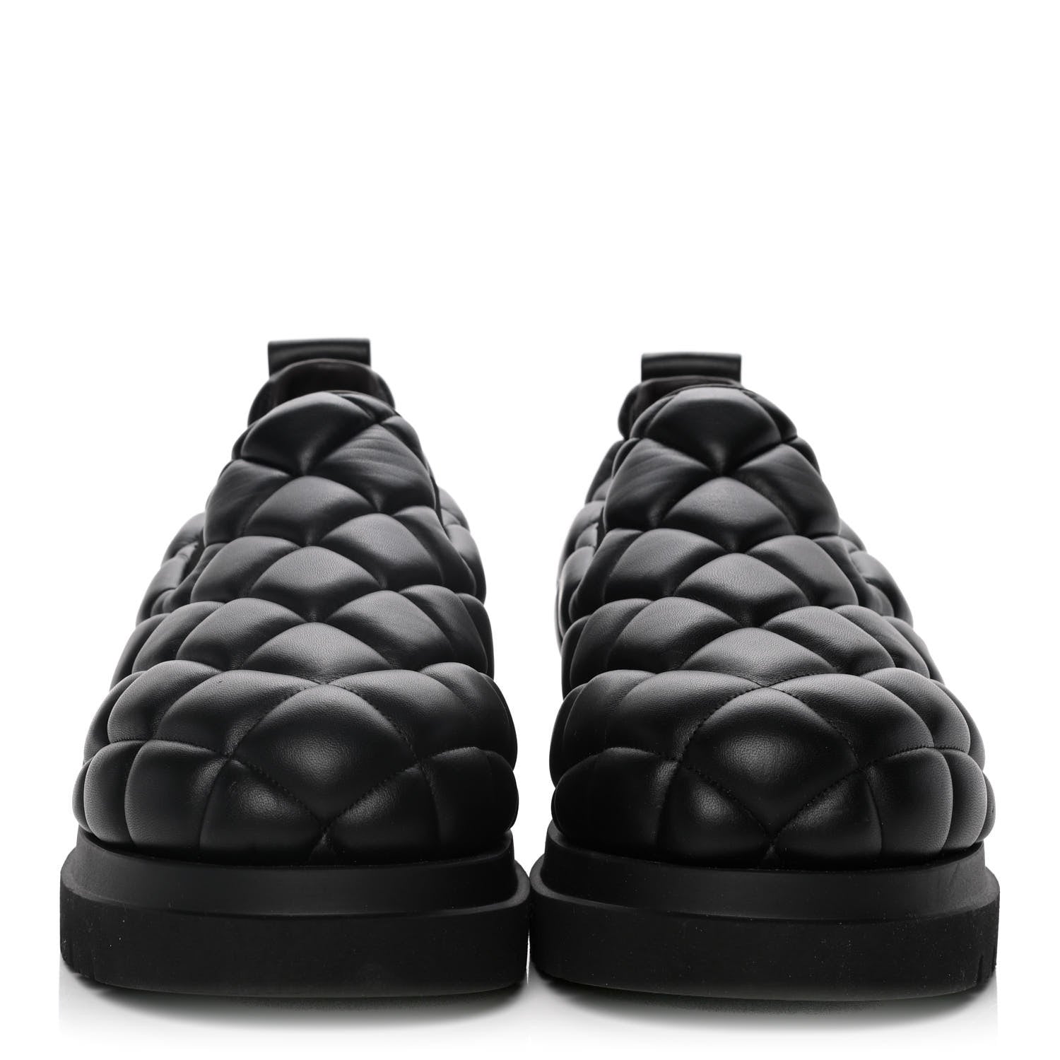 Bottega Veneta Lambskin Quilted Slip On Sneakers 41 Black 2 of 14