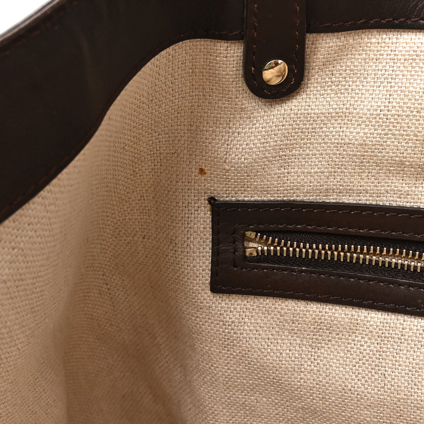 Linen Canvas Large Craft Logo Tote Brown