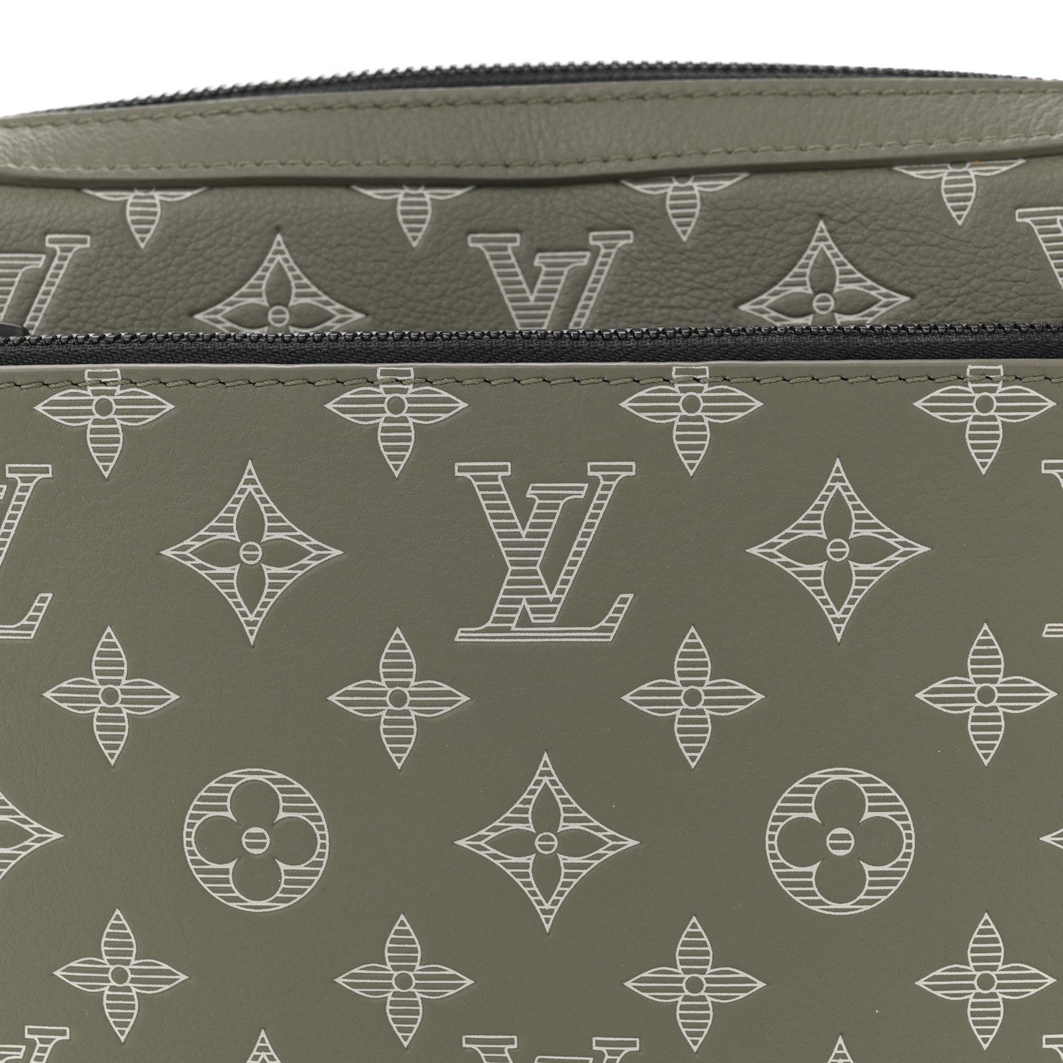 Louis Vuitton Monogram Shadow G65 Trio Messenger  Olive Green 7 of 9