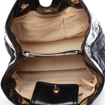 Chanel Iridescent Calfskin Large In the Mix Tote Black 5 of 11