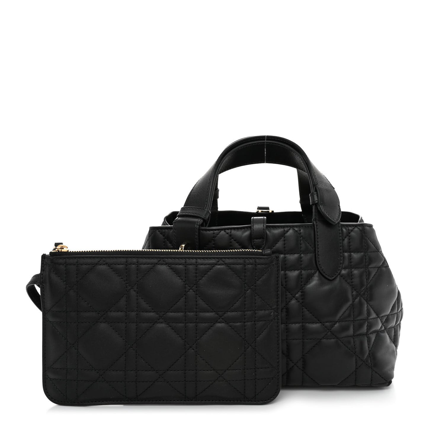 Calfskin Macrocannage Small Toujours Black