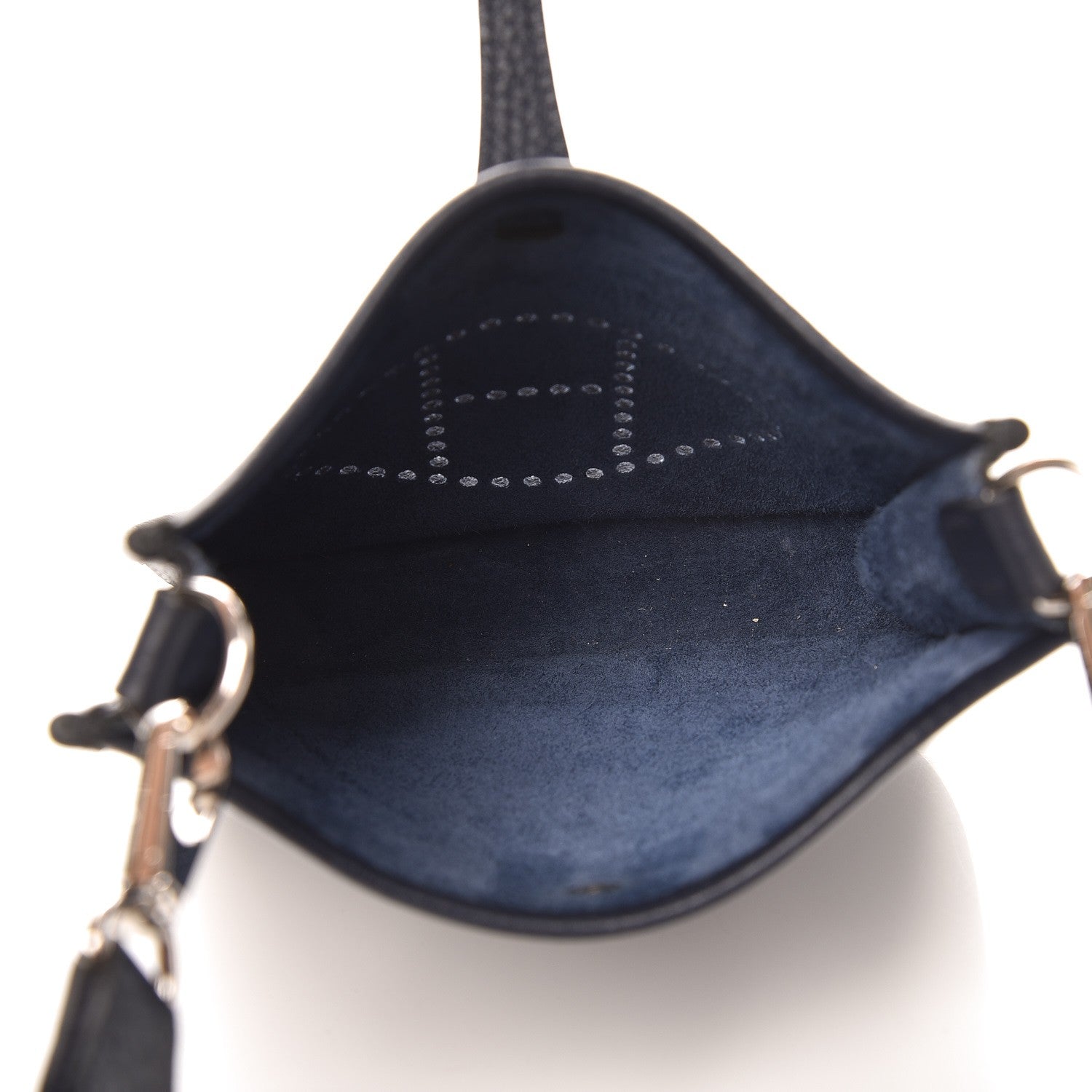 Hermes Taurillon Clemence Amazone Evelyne TPM Bleu Nuit Bleu Indigo 5 of 9