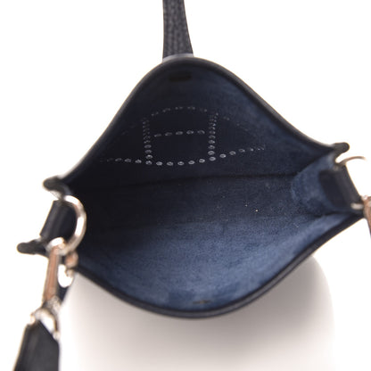 Hermes Taurillon Clemence Amazone Evelyne TPM Bleu Nuit Bleu Indigo 5 of 9