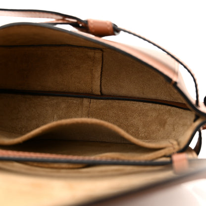 Loewe Calfskin Jacquard Mini Gate Dual Bag Tan 5 of 9