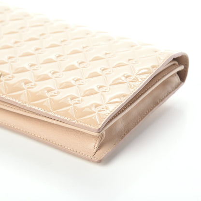 Fendi Patent Fendilicious Embossed Quilted Wallet On Chain Beige 10 of 10