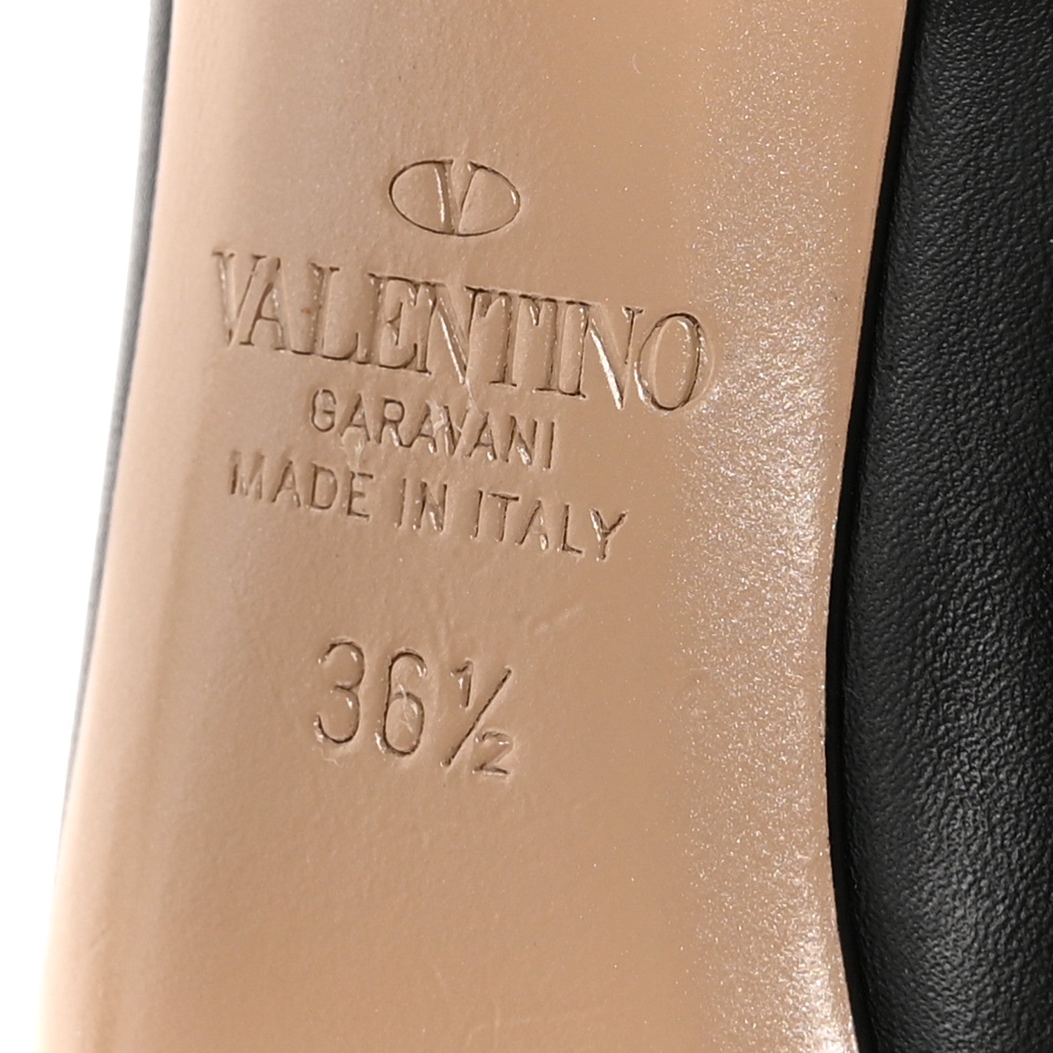 Valentino Garavani Calfskin Nappa Monochrome Rockstud Ankle Strap 100mm Pumps 36.5 Black 7 of 10